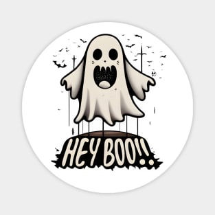 Hey Boo Cute and Funny Magnet